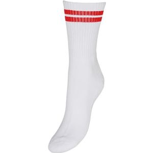Vero Moda Vmmel Stripe Sporty Socks Noos, wit (snow white), One size