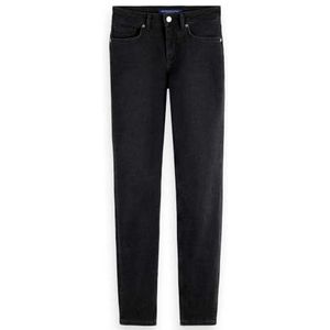 Scotch & Soda Dames Boheemse skinny fit jeans, Black Coast, 28W / 34L