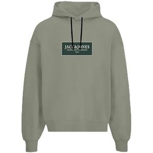 JACK & JONES Jorgreene Sweat Hood FST, zeegras, XL