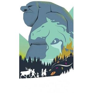 Disney Komar fleece fotobehang - Frozen Adventure - afmetingen: 150 x 280 cm (breedte x hoogte) - ijskoningin, meisjeskamer, kinderkamer, behang - IADX3-033