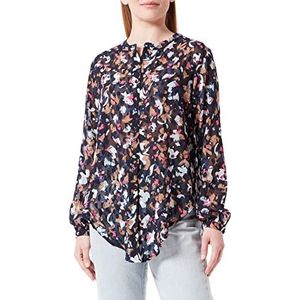 s.Oliver Damesblouses met lange mouwen, blauw, 42