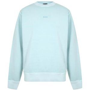 BOSS Wefade Sweatshirt, Turquoise/Aqua446, M, Turquoise/Aqua446, M