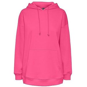 PIECES Pcchilli Ls Oversized Hoodie Noos Bc capuchontrui voor dames, shocking pink, M
