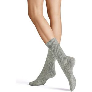 Hudson Zachte gebreide wintersokken voor dames, zilver, 39-42 EU
