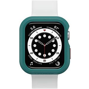 LifeProof Watch Bumper voor Apple Watch Series SE 2e & SE 1e gen/6/5/4 44mm, Schokbestendig, Valbestendig, Slanke beschermhoes voor Apple Watch, Guards Display en Edges, Duurzaam gemaakt, Groenblauw