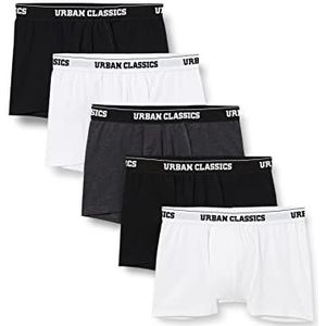 Urban Classics Boxershorts voor heren, Blk+blk+wht+wht+cha, S