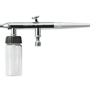 Sparmax SP540 Airbrush-pistool met dubbel effect, chroom, 0,4 mm