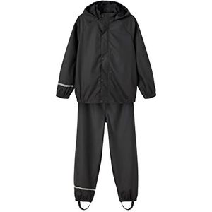 NAME IT uniseks-volwassene Regenset Nkndry Rain Set Noos,Zwart,98