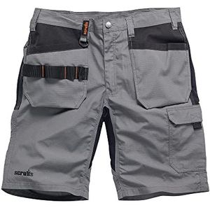 Scruffs Heren Scruffs Trade Flex Holster Shorts Graphite 36W, grijs, 36W UK