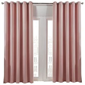 DREAMSCENE Gordijn, deurgordijn, paneel, blush pink, 168 x 229 cm