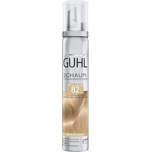Guhl Verstevigde schuimtint - kleur 82 - lichtgoudblond - Voor lichtblond en middelblond en grijs haar - Zachte grip, volume en kleurglans - Houdt 1 tot 3 wasbeurten