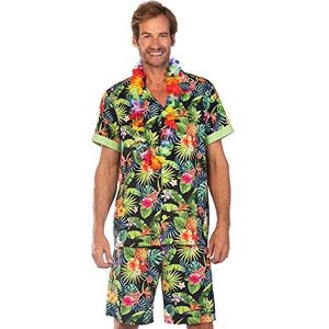amscan 9908727 Volwassen Mens Hawaiianan Zwart Kostuum Set (Plus Size)