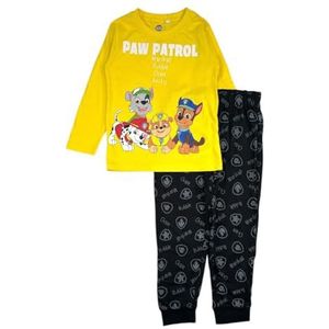 Paw Patrol pyjama, comfortabel en stijlvol, Paw Patrol-design, ideaal voor winternachten, Geel, 8 Jaren