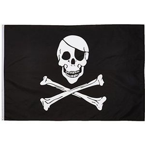 Quality Standard Flags Piraat Regular Polyester Vlag, 4 bij 6'