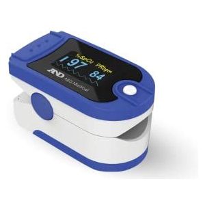 A&D Medical UP-200 Pulse Oximeter - CE Approved Blood Oxygen Monitor - Finger Oxygen Saturation Monitor/SATS Monitor SpO2 for Adults and Child - Certified Medical Pulse-Oximeter
