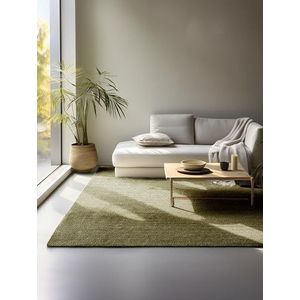 Hanse Home Jute tapijt, natuurlijk woonkamertapijt van 100% jute, handgeweven en milieuvriendelijk, boho-natuurlijke vezels, jute tapijt voor woonkamer, slaapkamer, eetkamer, groen, 80 x 150 cm