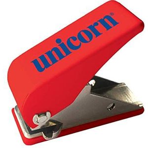 Unicorn Dart Flights Punch | Geeft veilige en positieve vluchtgrip | Rood met blauw logo