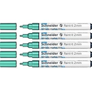 Schneider Paint-It metallic marker 011 (lijndikte 2 mm) 5-pack, groen