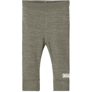 NAME IT Baby-jongens NBMWYLA Wool/VIS LONGJOHN XXIII leggings, zilver filigraan, 74, Silver Filigrare., 50 cm