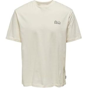 ONLY & SONS Onsjp RLX SS Tee T-shirt voor heren, antiek wit., XS