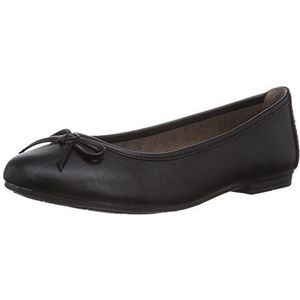 Softline 22163 dames gesloten ballerina's, zwart zwart 1, 36 EU Breed