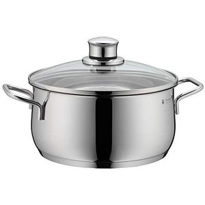 WMF Diadem Plus Kookpot 24cm - Glazen Deksel - 4,5l - Roestvrij Staal