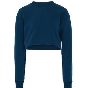takelage Sweatshirt voor dames, donker-turquoise, S
