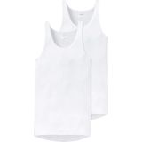 Schiesser Heren 2-pack onderhemd - origineel fijn rib, Wit_005121, XXL