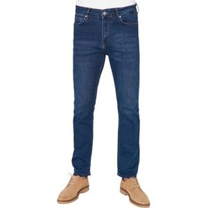 Trendyol Mannelijke Plus Size Normale Taille Rechte Pijpen Regelmatige Jeans, Indigo, 44