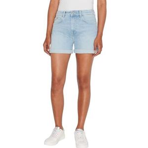 Pepe Jeans Dames Skinny korte Hw Shorts, Blauw (Denim-PF6), 30W, Blauw (Denim-pf6), 30W