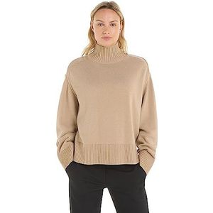 Tommy Hilfiger Truien voor dames, Beige (Merino), XXL