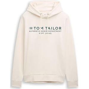 TOM TAILOR Sweatshirt voor heren, 10348 - Gardenia White, XXL