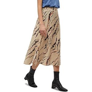 Minus Dames Luvana lange rok, houtrook, grafische print, 14