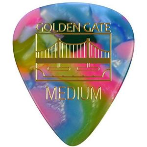 Golden Gate MP-447 Sideman Shape Guitar Picks, 0,75 mm dikte, kleurrijke clown Confetti