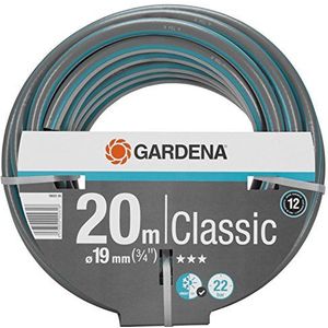 GARDENA Classic slang 19 mm (3/4"") 20 m: Universele kruisgeweven tuinslang, 22 bar barstdruk, uv-bestendig, zonder Original GARDENA System onderdelen, 12 jaar garantie (18022-20)