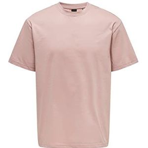 ONLY & SONS Heren Onsfred RLX Ss Tee Noos T-shirt, Woorose, XXL