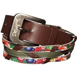 Desigual Trenzado, damesriem - bruin, synthetisch, bruin, 85 centimètres