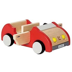 Hape Family Car , Wooden Dolls House Car Toy, Push Vehicle Accessory for Complete Doll House Furniture Set