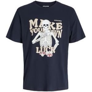 JACK & JONES - Sully - T-shirt - Marineblauw - Katoen