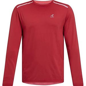 Energgetics Aimo II Shirt met lange mouwen voor heren, Red Dark, S