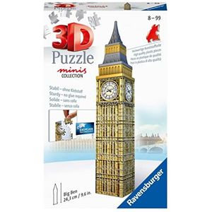 Ravensburger 3D Puzzle - Mini Big Ben - 54 Teile - ab 8 Jahren: Erlebe Puzzeln in der 3. Dimension