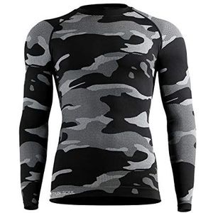 STARK SOUL Baselayer voor heren, Hemd, camouflage, zwart, L/XL