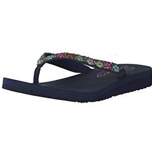 Skechers Meditation Daisy Delight voor dames, Donkerblauw, 40.5 EU