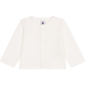Petit Bateau Baby meisje A0CWT gebreide jas, wit, 6 maanden, wit, 6 Maanden