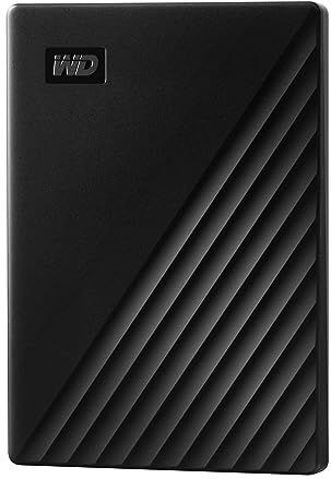 WD My Passport externe harde schijf van 1 TB (mobiele opslag, strak ontwerp, downloadbare software, automatische back-ups, wachtwoordbeveiliging) zwart - ook compatibel met pc, Xbox en PS4, 1 stuk