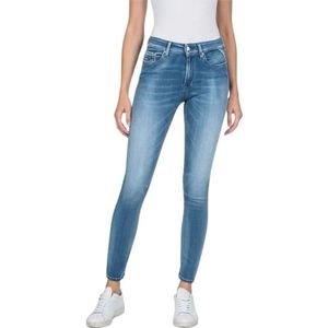 Replay Luzi Skinny Fit Hyperflex White Shades Damesjeans met stretch, Lichtblauw 010, 31W / 28L