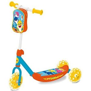 Mondo Toys My First Scooter Baby Shark 3 wielen met opbergtas voor jongens en meisjes vanaf 2 jaar, 28695