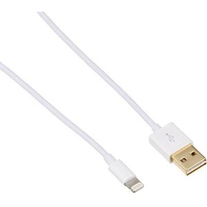 ednet 31050 Apple iPhone Lightning-USB-gegevens/oplaadkabel, omkeerbaar 1 m zwart