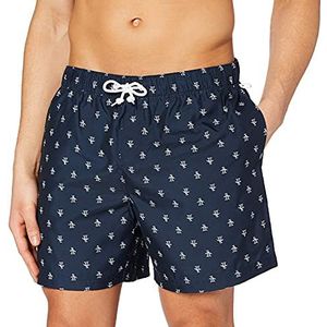 Original Penguin Heren All Over Pete Shorts - blauw - XS