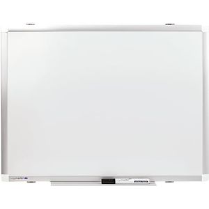 Legamaster Premium Plus Whiteboard, wit, 45 x 60 cm, magneetbord van geëmailleerd staal, inclusief wandhouder en whiteboardmarker, droog afwasbaar